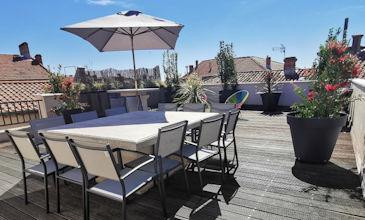 Rooftop apartment rentals property Beziers South France